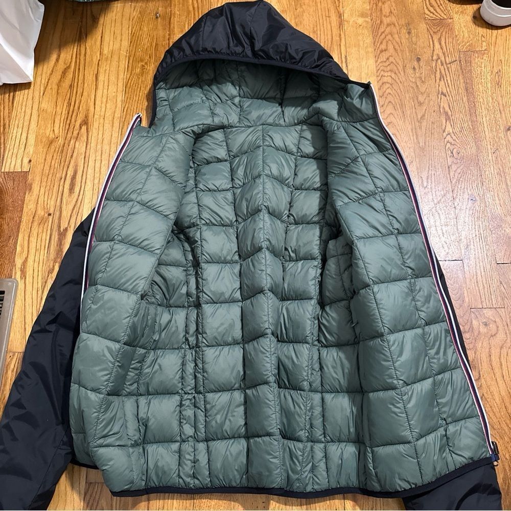 Norway 1963 Men's Black / army gree reversible puffer Jacket Hood Sz M - Picture 7 of 16